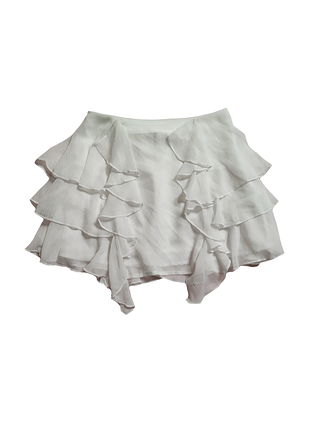 Біла напівпрозора спідничка