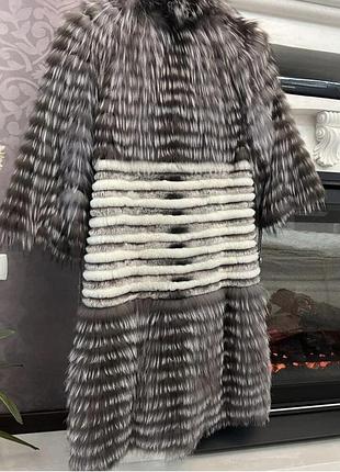 Черно-бурка на кашемире. красивая шуба жилет.