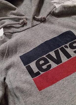 Серое худи levi's, толстовка 5