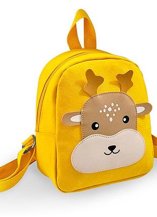Дитячий рюкзак evo-kids small deer yellow (арт. 2418-20 yellow deer)