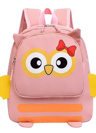 Дитячий рюкзак evo-kids small-owl pink (арт.2418-5-pink-owl)
