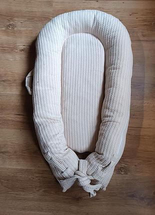 Кокон для новорожденных oh my kids soft premium