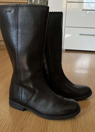 Чоботи для дівчинки, р.34, шкиряні, geox