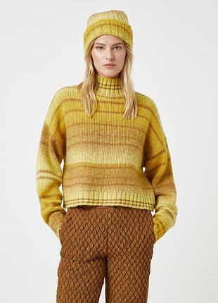 Гірчичний зимовий із вовною светр koton
