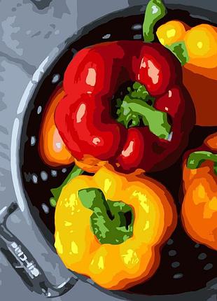 Картина за номерами stateg паприка 40х50 см va-3751