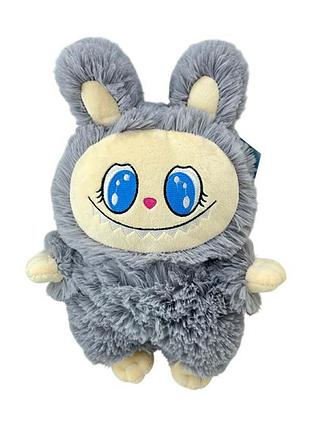 Мягкая игрушка ником лабубу 35 см 0396_gray