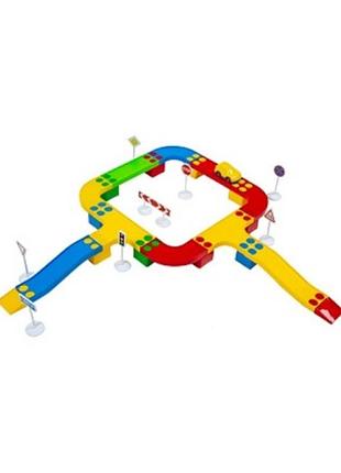 Конструктор бамсик кольорова дорога №2 33 деталі 114/23