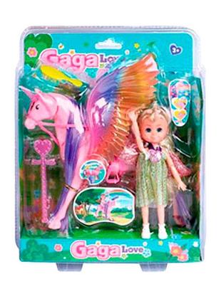 Кукла "nini love" с единорогом 53811_pink