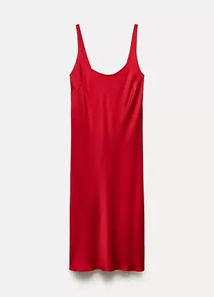 Красивое атласное платье zara🌿