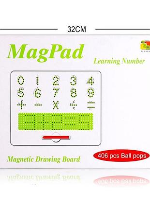 Магнитная доска обучающая большая с цифрами tsq-406