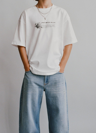 Джинси balloon relaxed fit 152  з плямами