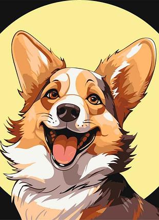 Картина за номерами artcraft "корги коржик" 30*40 см 11708-ac