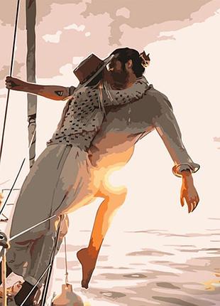 Картина по номерам stateg поцелуй над морем 40х50 см hh067