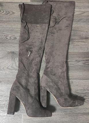 Ботфорти замшеві