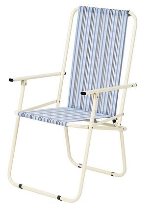 Стул "дачный" d18 мм (текстилен, голубая полоса)