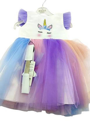 Детский сарафан платье турция 2, 3 года для девочки хлопок летний нарядное разные цвета (плд37) 3 года