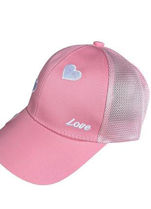 Кепка бейсболка детская 50-54 размер сетка летняя детские головные уборы малиновый (бд628)