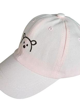 Кепка бейсболка детская 50-54 размер хлопок летняя детские головные уборы розовый (бд684)