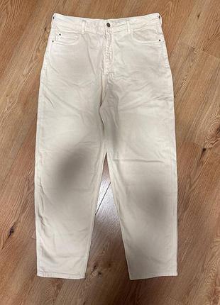 Брюки штани жіночі бежеві mom c&a, розмір l - xl