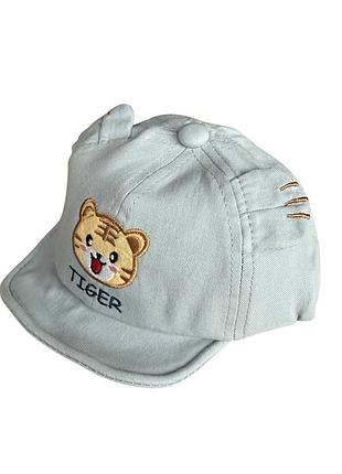 Кепка бейсболка дитяча 42-46 розмір бавовна літня дитячі головні убори блакитний (бд612)