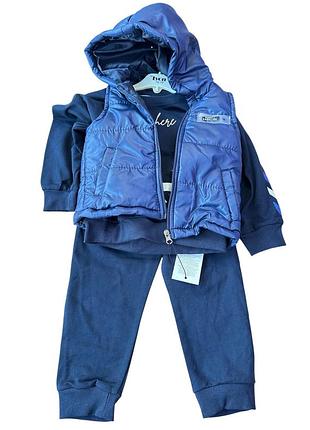 Детский теплый спортивный костюм 1, 2, 3, 4 года турция для мальчиков синий (кд188) 2 года