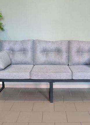 Диван "плаза" 3-х місний (сірий)