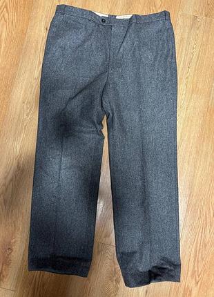 Брюки штани чоловічі сірі широкі теплі, розмір xl