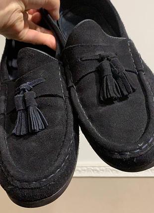 Лоферы zara man с кисточками 43 размера в хорошем состоянии