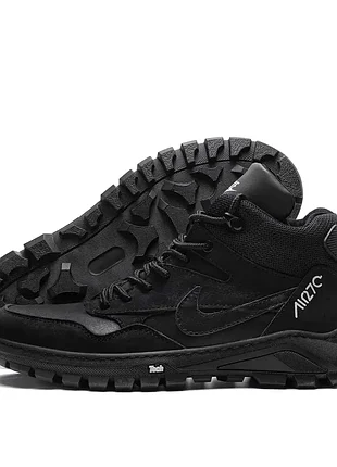 Мужские зимние кожаные ботинки air max