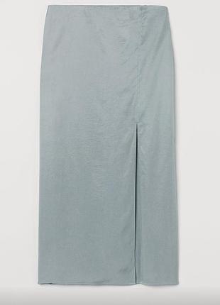 Спідниця мятного кольору з шовку