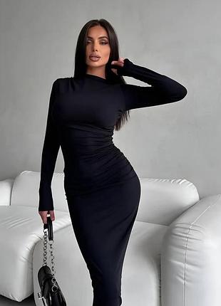 Жіноча сукня; кольори: чорний, червоний, молочний ; розміри: 42, 44 ;