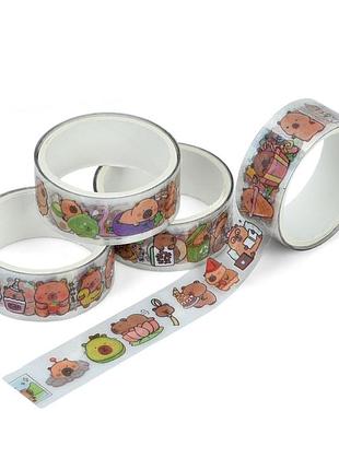 Дитячий набір наклейок "капібара" yg0227, 60 штук