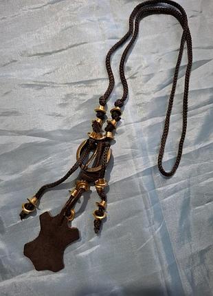 Подвеска длинная креативная хендмейд бохо