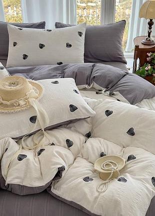 Постільна білизна муслін жатка двоспальний