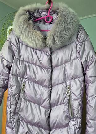 Куртка зимняя из водоотталкивающей ткани 46-размера