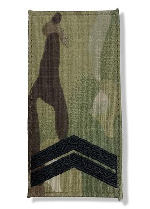 Погон младший сержант на липучке мультикам