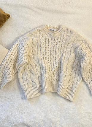 Светр zara вʼязаний теплий (альпака / шерсть)
