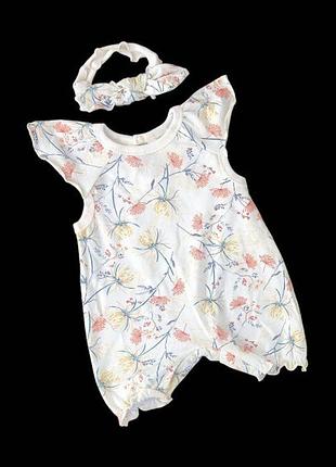 Пісочник з повязкою на голову "квіточка", кулір тм "happy tot"