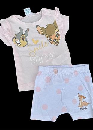 Костюм 2в1: футболка, шорти "smile", бавовна тм "disney"