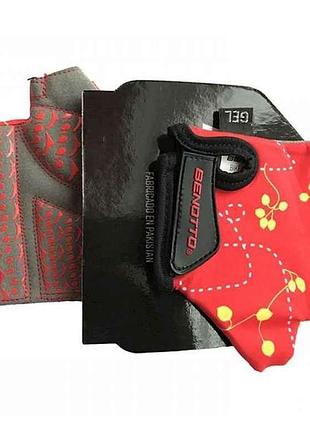 Перчатки дитячі відкриті s (red/grey) lcl-k6596 тм benotto