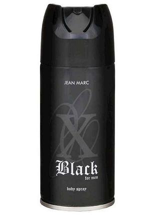 Дезодорант-аерозоль чолов. x black 150мл тм jean marc
