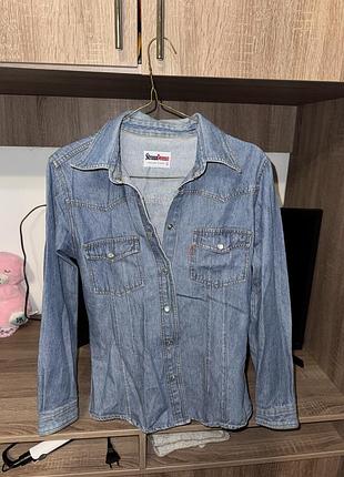 Джинсова сорочка жіноча