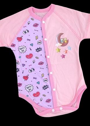 Боди-футболка, кулир тм "happy tot" 74 см