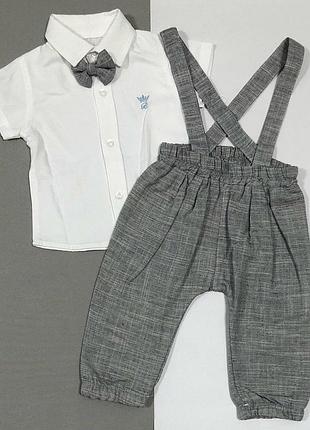 Костюм 2в1: тенниска, брюки "стиляга", хлопок тм "bebetto" 80 см