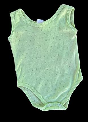 Боди-майка, мелованная ажур тм "p4" 62 см