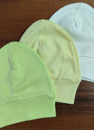 Шапочка, рібана ажур тм "lari" (0-3 міс, 38 см)
