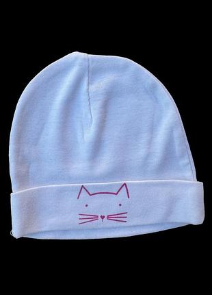 Шапочка, бавовна тм "malena" молочний, 44 см