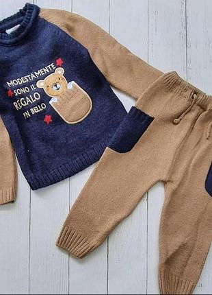 Костюм 2в1, акрил: світшот, штани "cloudy"