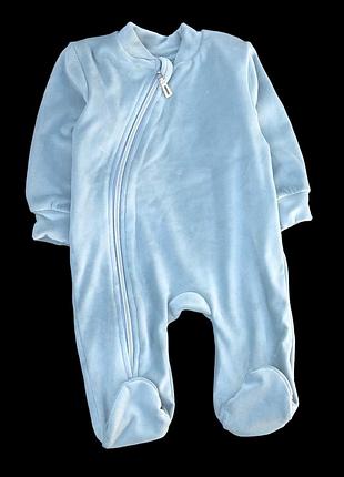Комбінезон (ромпер) "трек", велюр на плюші тм "sm"