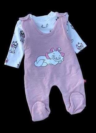 Напівкомбінезон з регланом "кітті", двунитка, бавовна тм "murat baby"